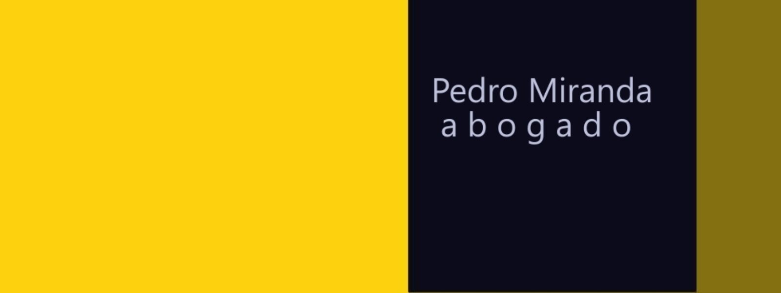 Pedro Miranda - abogado en ejercicio desde el año 2001.